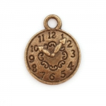 300943 Подвеска "Часы", античная бронза